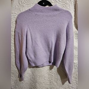 Lavender Mock Neck Sweater